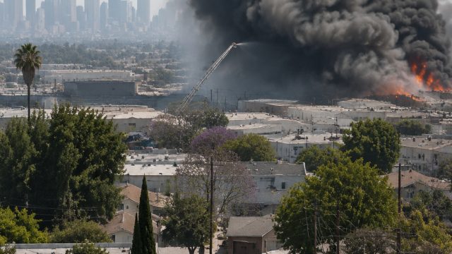 Air Quality Alerts Prompt Concern Amid Ongoing Warehouse Fire in Boyle Heights | rollercoin com, gam